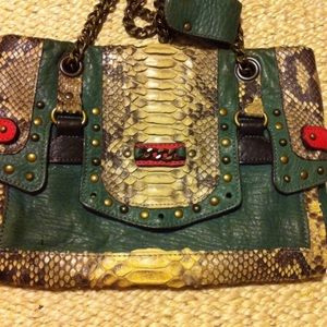 Abaco Paris Reptile Leather bag! Retails $485!